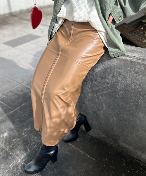 machatt エコレザースカート エコレザースカート | MACHATT ONLINE STORE