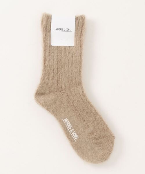 Morris & Sons（モリスアンドサンズ）の「MORRIS & SONS | モヘヤリブソックス WOMEN（ソックス/靴下・レディース・ピンク/イエロー/ブルー/アイボリー/ベージュ/レッド・ONE）」の2枚目の写真