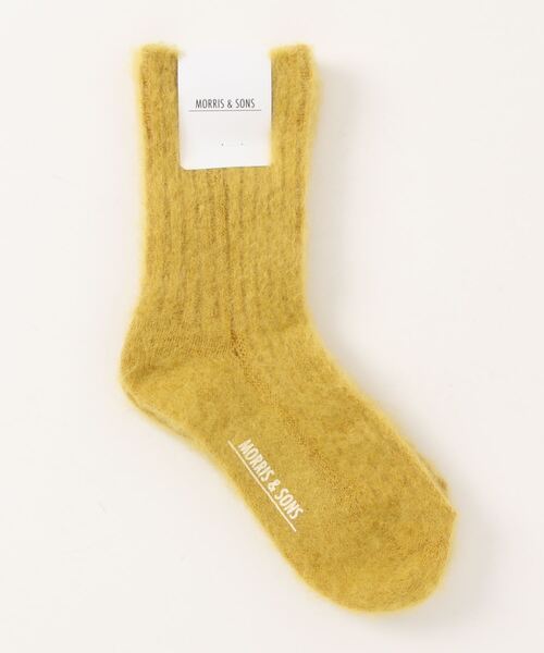 Morris & Sons（モリスアンドサンズ）の「MORRIS & SONS | モヘヤリブソックス WOMEN（ソックス/靴下・レディース・ピンク/イエロー/ブルー/アイボリー/ベージュ/レッド・ONE）」の4枚目の写真