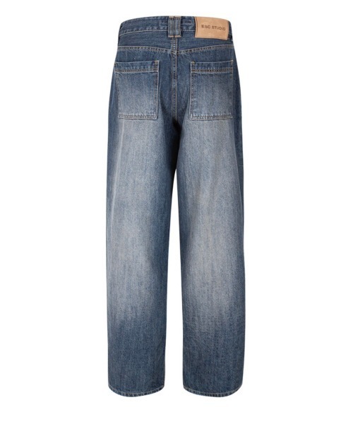 ESC STUDIO（イーエスシースタジオ）の「【ESC STUDIO/イーエスシースタジオ】cargo pocket danim pants / カーゴパンツ デニムパンツ ワイドパンツ ジーンズ ポケットパンツ ワイドデニム ブルーデニム ブラックデニム（デニムパンツ・メンズ・ブルー/ブラック・1/2）」の19枚目の写真