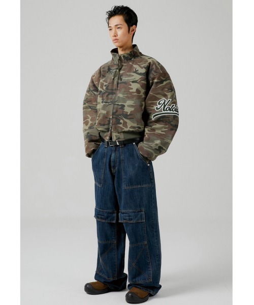 ESC STUDIO（イーエスシースタジオ）の「【ESC STUDIO/イーエスシースタジオ】cargo pocket danim pants / カーゴパンツ デニムパンツ ワイドパンツ ジーンズ ポケットパンツ ワイドデニム ブルーデニム ブラックデニム（デニムパンツ・メンズ・ブルー/ブラック・1/2）」の17枚目の写真