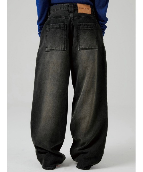 ESC STUDIO（イーエスシースタジオ）の「【ESC STUDIO/イーエスシースタジオ】cargo pocket danim pants / カーゴパンツ デニムパンツ ワイドパンツ ジーンズ ポケットパンツ ワイドデニム ブルーデニム ブラックデニム（デニムパンツ・メンズ・ブルー/ブラック・1/2）」の11枚目の写真