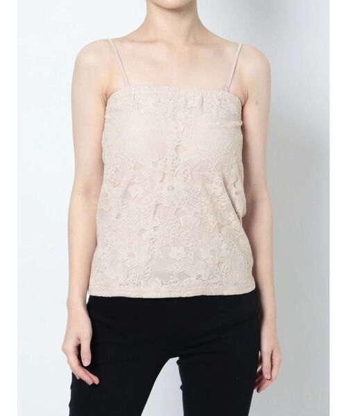 MERCURYDUO（マーキュリーデュオ）の「2WAYカップ付レースベアインナー（チューブトップ・レディース・ブラック/オフホワイト/ベージュ・FREE）」の4枚目の写真