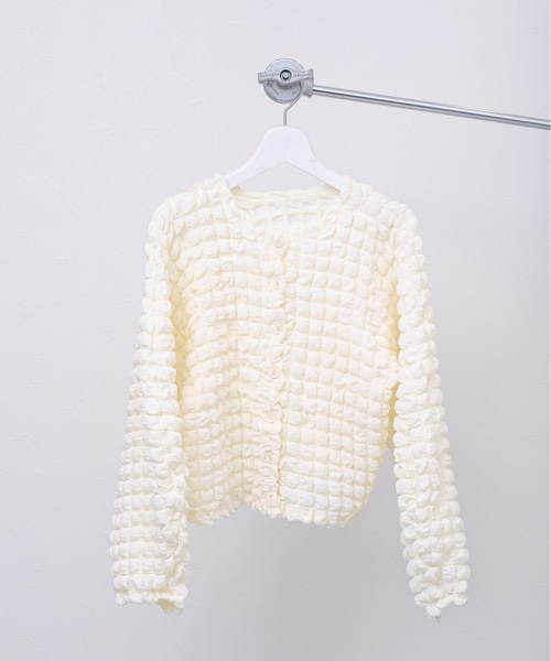 新品未使用 BY カーディガン 2WAY プルオーバー セール前後2WAYカーディガン⁄プルオーバー ぽこぽこトップス