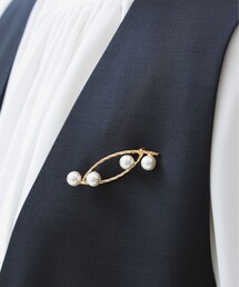 B:MING by BEAMS（ビーミングバイビームス）の「【セレモニー・フォーマル】変形 パール ブローチ（ブローチ/コサージュ）」