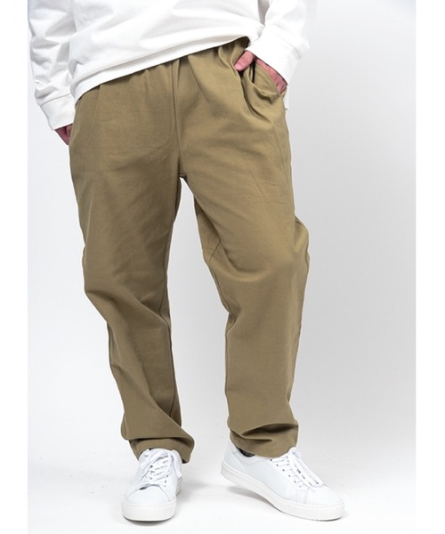 Alil（アリル）の「【Alil】アリル ツイル ワイド テーパード イージーパンツ 大人カジュアル（その他パンツ・メンズ・カーキ/ブラック/グレイッシュベージュ・MEDIUM/LARGE/SMALL）」の3枚目の写真