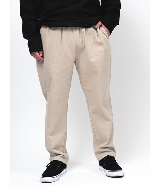 Alil（アリル）の「【Alil】アリル ツイル ワイド テーパード イージーパンツ 大人カジュアル（その他パンツ・メンズ・カーキ/ブラック/グレイッシュベージュ・MEDIUM/LARGE/SMALL）」の2枚目の写真