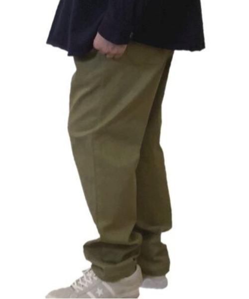 Alil（アリル）の「【Alil】アリル ツイル ワイド テーパード イージーパンツ 大人カジュアル（その他パンツ・メンズ・カーキ/ブラック/グレイッシュベージュ・MEDIUM/LARGE/SMALL）」の13枚目の写真