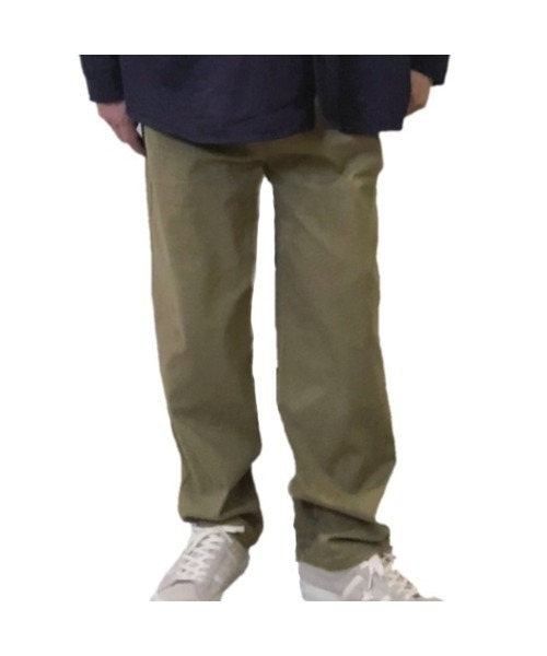 Alil（アリル）の「【Alil】アリル ツイル ワイド テーパード イージーパンツ 大人カジュアル（その他パンツ・メンズ・カーキ/ブラック/グレイッシュベージュ・MEDIUM/LARGE/SMALL）」の7枚目の写真