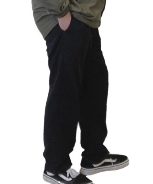 Alil（アリル）の「【Alil】アリル ツイル ワイド テーパード イージーパンツ 大人カジュアル（その他パンツ・メンズ・カーキ/ブラック/グレイッシュベージュ・MEDIUM/LARGE/SMALL）」の9枚目の写真