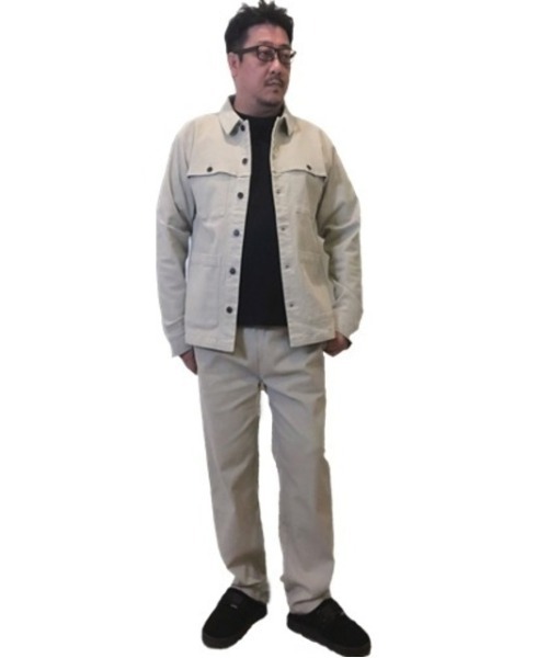 Alil（アリル）の「【Alil】アリル ツイル ワイド テーパード イージーパンツ 大人カジュアル（その他パンツ・メンズ・カーキ/ブラック/グレイッシュベージュ・MEDIUM/LARGE/SMALL）」の5枚目の写真