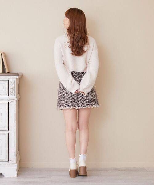 ems excite（エムズエキサイト）の「MIXショートカーデキャミSET（ニット/セーター・レディース・ピンク系その他/グリーン系その他/ホワイト系その他・FREE）」の8枚目の写真