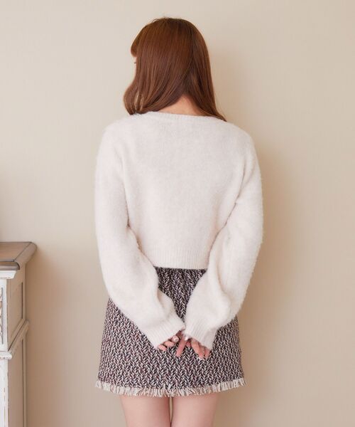 ems excite（エムズエキサイト）の「MIXショートカーデキャミSET（ニット/セーター・レディース・ピンク系その他/グリーン系その他/ホワイト系その他・FREE）」の11枚目の写真