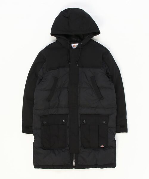 Dickies(ディッキーズ)の「ロング ダウン ジャケット(ダウンベスト・メンズ・ブラック・X-LARGE/XX-LARGE/MEDIUM/LARGE)」の1枚目の写真