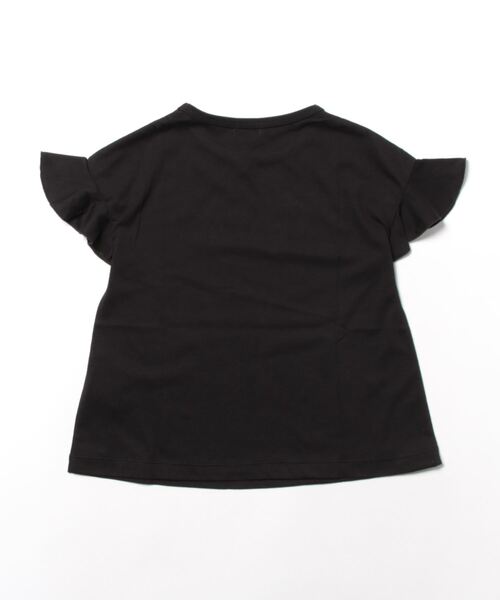 trois lapins kp(トロワラパンケーピー)の「袖リボンモチーフ半袖Tシャツ(100~160)(Tシャツ/カットソー・キッズ・サックスブルー/ブラック・160cm/150cm/130cm/100cm/140cm/120cm/110cm)」の8枚目の写真