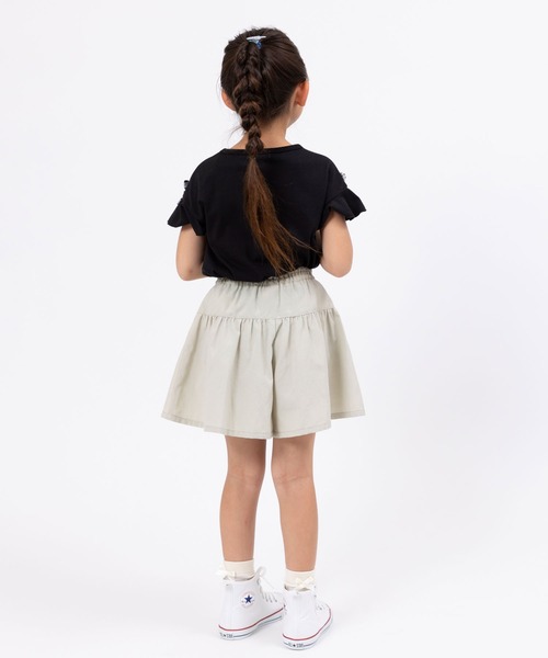 trois lapins kp(トロワラパンケーピー)の「袖リボンモチーフ半袖Tシャツ(100~160)(Tシャツ/カットソー・キッズ・サックスブルー/ブラック・160cm/150cm/130cm/100cm/140cm/120cm/110cm)」の11枚目の写真