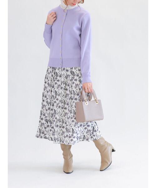 Te chichi(テチチ)の「ゴールドスナップボタンカーディガン(カーディガン/ボレロ・レディース・ラベンダー/イエロー/ブラック/ベージュ・フリ-)」の22枚目の写真