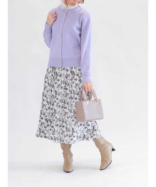 Te chichi(テチチ)の「ゴールドスナップボタンカーディガン(カーディガン/ボレロ・レディース・ラベンダー/イエロー/ブラック/ベージュ・フリ-)」の11枚目の写真