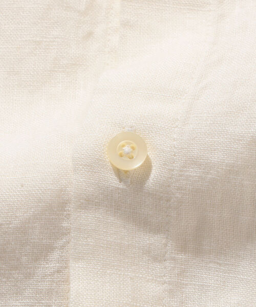 BEAMS（ビームス）の「BEAMS / リネン ノーカラー ネオルーズフィット シャツ（シャツ/ブラウス・メンズ・ベージュ/ブラック/ホワイト・L/M/S/XL）」の19枚目の写真