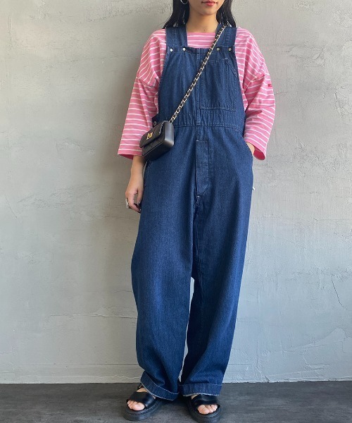JEANS FACTORY （ジーンズファクトリー）の「【non-no 6月号掲載】[WHITE FIELD/ホワイトフィールド] 別注 7分袖ボーダーTシャツ（Tシャツ/カットソー・レディース・チャコール/ネイビー/グリーン/レッド/ピンク・F）」の9枚目の写真