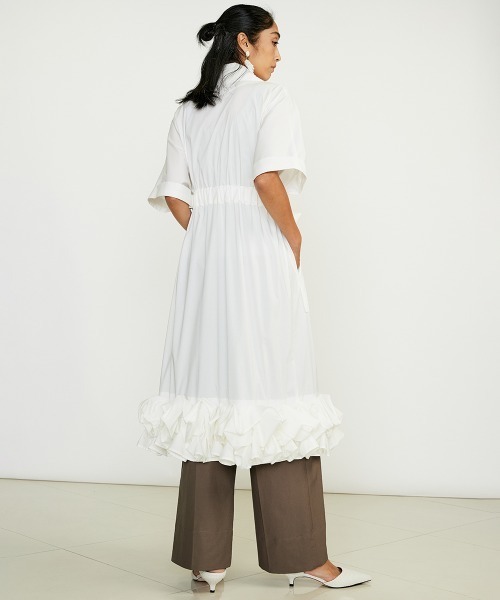 Sov.（ソブ）の「Sov./ ナイロンストレッチシャツワンピース（シャツ  