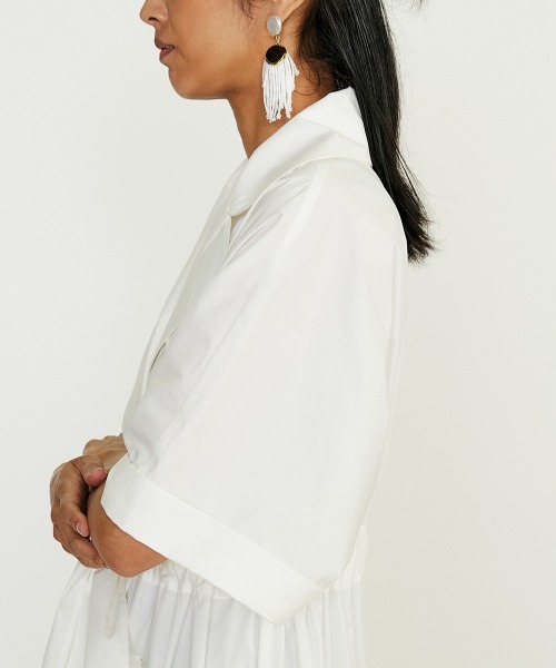 Sov.（ソブ）の「Sov./ ナイロンストレッチシャツワンピース