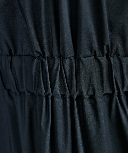 近年♡新品タグ付✨Sov. ナイロンストレッチシャツワンピース フリル 36 Sov.（ソブ）の「Sov./ ナイロンストレッチシャツワンピース