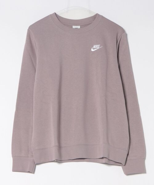 NIKE(ナイキ)の「《NIKEアパレル》ナイキ WS NSW クラブ STD フリースL/Sクルー(スウェット・レディース・ブラック/グレー/サンドベージュ/オレンジ/ライトグレー/グリーン系その他/ブラウン/ライトパープル・S/M/L/XL/2XL)」の1枚目の写真