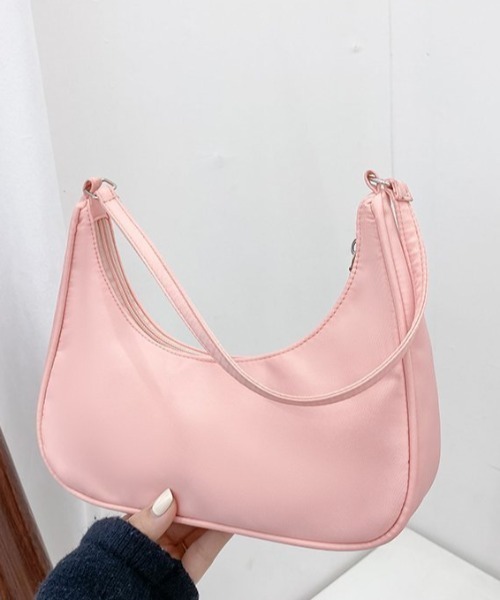 H.Warren（エイチウォーレン）の「カラーハーフムーンミニバッグ（ショルダーバッグ・レディース・イエロー/パープル/ピンク/サックスブルー/アイボリー/ブラック・FREE）」の21枚目の写真