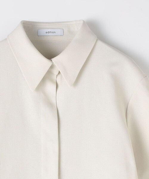 EDITION(エディション)の「ポリエステルコットン ジャンプスーツ(ワンピース・レディース・ブラック/ホワイト・36/34)」の14枚目の写真