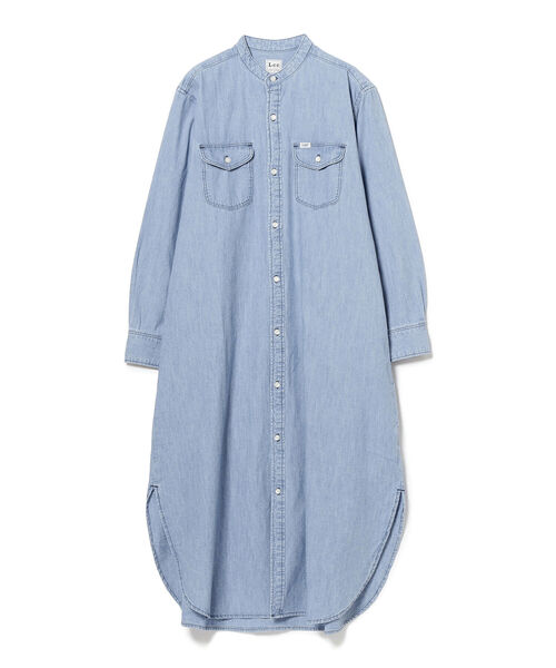 Lee（リー）の「LEE × B:MING by BEAMS / 別注 シャツ マキシドレス（ワンピース・レディース・インディゴブルー/ライトインディゴブルー・MEDIUM/SMALL）」の15枚目の写真