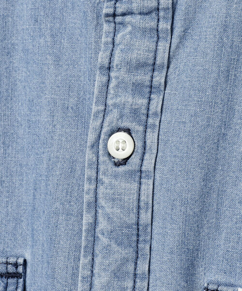 Lee（リー）の「LEE × B:MING by BEAMS / 別注 シャツ マキシドレス（ワンピース・レディース・インディゴブルー/ライトインディゴブルー・MEDIUM/SMALL）」の6枚目の写真