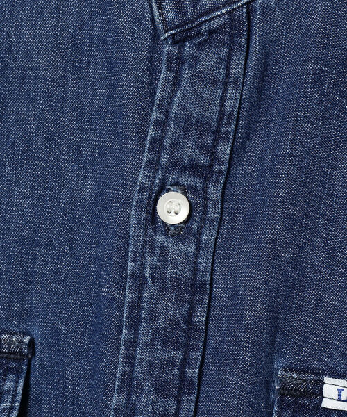 Lee（リー）の「LEE × B:MING by BEAMS / 別注 シャツ マキシドレス（ワンピース・レディース・インディゴブルー/ライトインディゴブルー・MEDIUM/SMALL）」の19枚目の写真