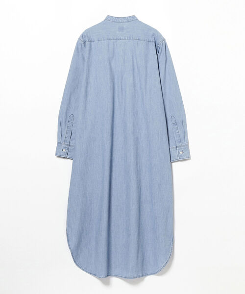 Lee（リー）の「LEE × B:MING by BEAMS / 別注 シャツ マキシドレス（ワンピース・レディース・インディゴブルー/ライトインディゴブルー・MEDIUM/SMALL）」の21枚目の写真