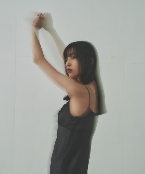FEKETE（フェケテ）の「SATIN LONG CAMISOLE DRESS / サテン
