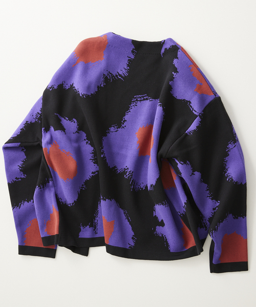 JOURNAL STANDARD relume(ジャーナルスタンダード レリューム)の「CALIFORNIA アモルファス ジャガードカーディガン(カーディガン/ボレロ・メンズ・ブラック/チャコールグレー/ネイビー/グリーン/アイボリー/ブルー系その他・LARGE/MEDIUM)」の14枚目の写真