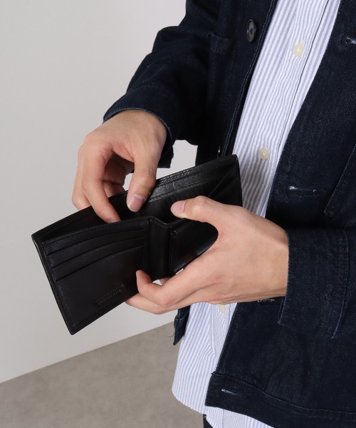 FUNALIVE(ファンアライブ)の「KWS ORIGINAL 本革 フルレザー 財布 折財布 札財布 ショートミニウォレット(財布・メンズ・ブラック・FREE)」の9枚目の写真