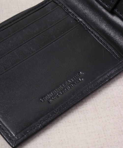 FUNALIVE(ファンアライブ)の「KWS ORIGINAL 本革 フルレザー 財布 折財布 札財布 ショートミニウォレット(財布・メンズ・ブラック・FREE)」の12枚目の写真