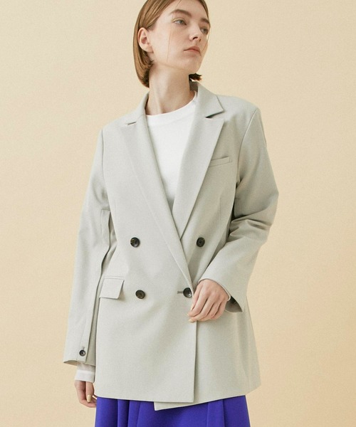 CITY TOKYO（シティトウキョウ）の「スリットスリーブテーラードジャケット（テーラードジャケット・レディース・その他2/ブルー/ベージュ/ブラック・1/2）」の16枚目の写真