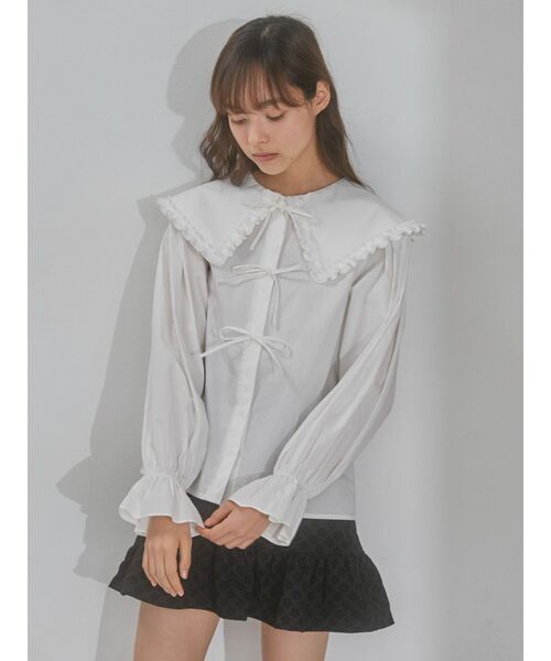 merry jenny(メリージェニー)の「flowerフリルミニスカート(スカート・レディース・ライトブルー/ブラック/アイボリー・FREE)」の20枚目の写真