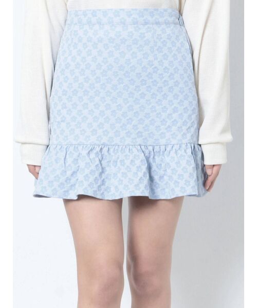 merry jenny(メリージェニー)の「flowerフリルミニスカート(スカート・レディース・ライトブルー/ブラック/アイボリー・FREE)」の19枚目の写真