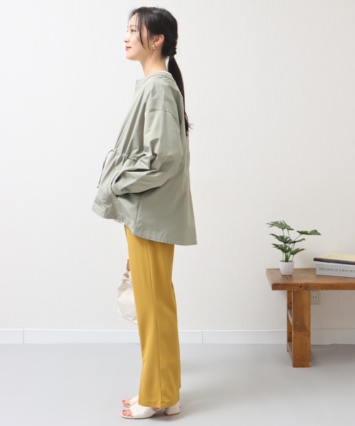libelle more（リベル モア）の「ウエストドロストギャザー　ノーカラーブルゾン（ブルゾン・レディース・イエロー/ライトカーキ/アイボリー/ブラック・M/L）」の21枚目の写真