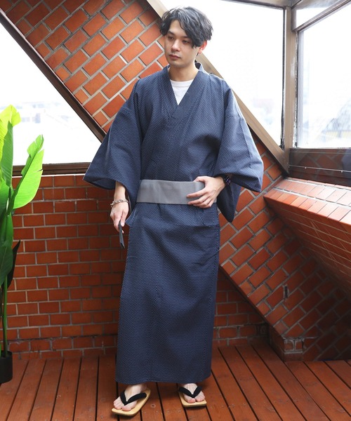 【セール】刺子織 浴衣（浴衣）｜８(eight)（エイト）