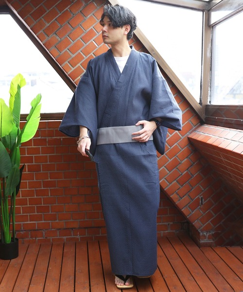 【セール】刺子織 浴衣（浴衣）｜８(eight)（エイト）