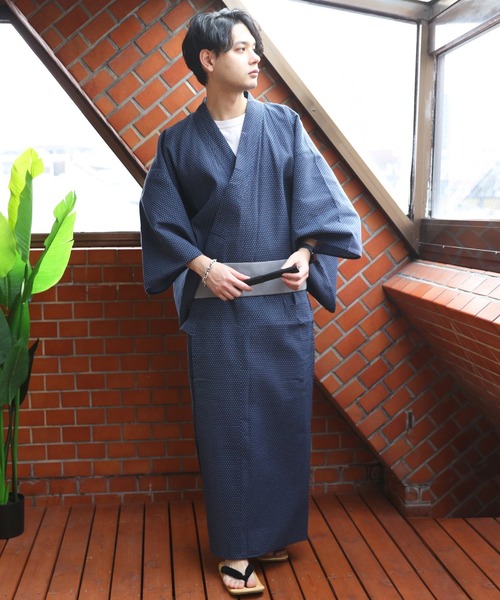 【セール】刺子織 浴衣（浴衣）｜８(eight)（エイト）