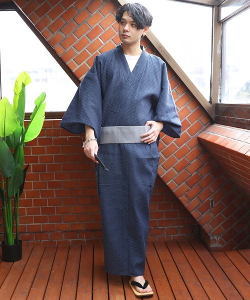 【セール】刺子織 浴衣（浴衣）｜８(eight)（エイト）