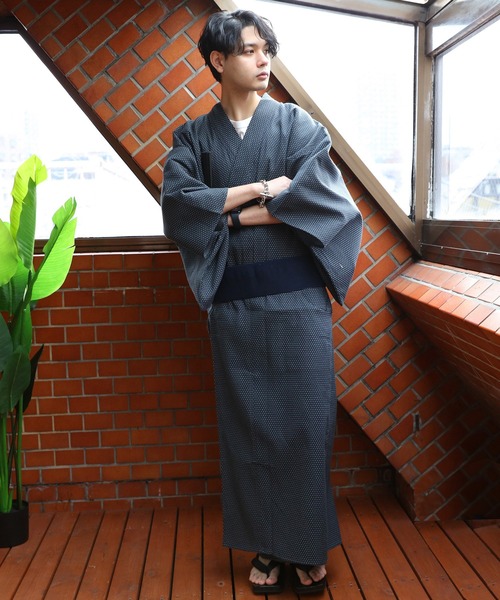 【セール】刺子織 浴衣（浴衣）｜８(eight)（エイト）