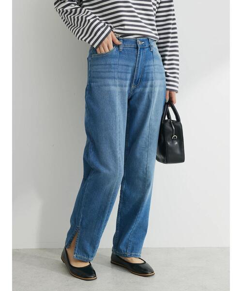 Green　Parks（グリーンパークス）の「GAMストレッチデニムスリムストレートパンツ（デニムパンツ・レディース・ライトブルー/ブルー・M/L）」の4枚目の写真