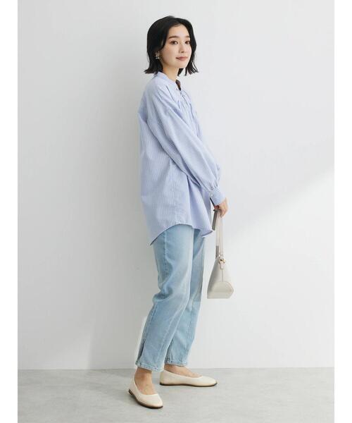 Green　Parks（グリーンパークス）の「GAMストレッチデニムスリムストレートパンツ（デニムパンツ・レディース・ライトブルー/ブルー・M/L）」の11枚目の写真