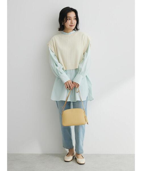 Green　Parks（グリーンパークス）の「GAMストレッチデニムスリムストレートパンツ（デニムパンツ・レディース・ライトブルー/ブルー・M/L）」の12枚目の写真